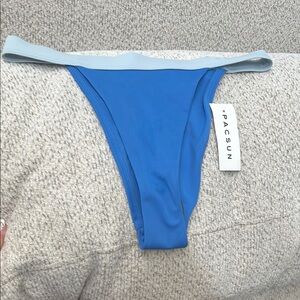 PacSun Two-Tone Blue Bikini Bottom
